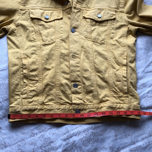 S LOGG Denim Jacket Jean Gold Mustard Slim Waist - Picture 8 of 10